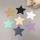 Красочные бумажные бирки ручной работы свадебные этикетки пять звезд форма СПАСИБО Цена Пустые бирки повесить бирки бумаги крафт-этикетки 50 шт.лот