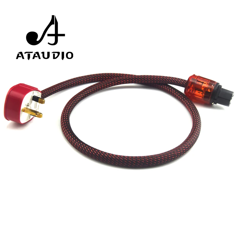 

ATAUDIO PL-500 Hifi Power Cable with UK Plug High Performance UK Connection Power Cable for Amplifier DVD