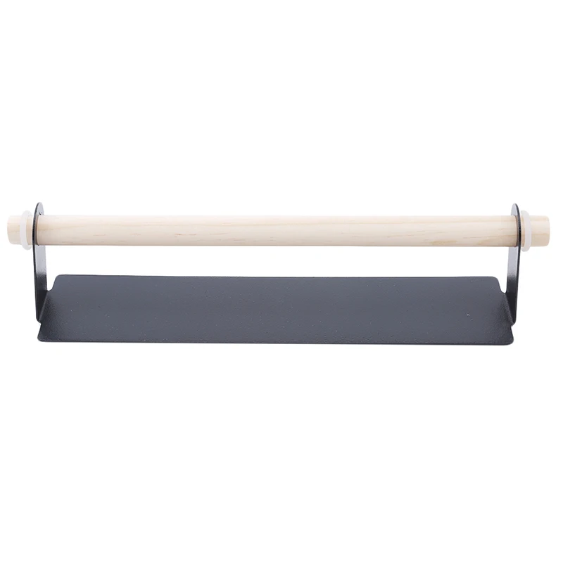 Wall Hanging Iron Single Towel Bar Stickers Glue Storage Rack For Kitchen Wipes Holder Save Space Wooden Drying Stand | Обустройство