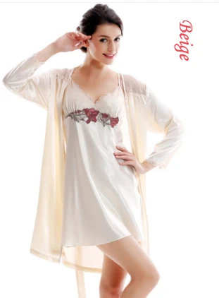 Сексуальное кимоно атласные халаты женские шелковые пижамы Летний стиль халат