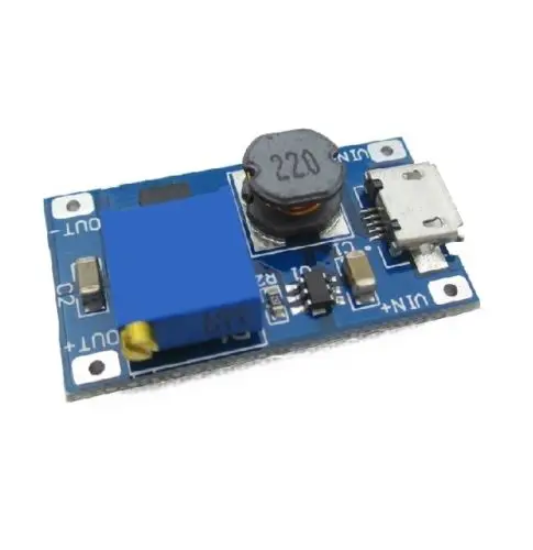 Регулируемый Повышающий Модуль MT3608 DC-DC, 2 А, Повышающий Модуль с микро USB LM2577, замена XL6009, 1 шт.