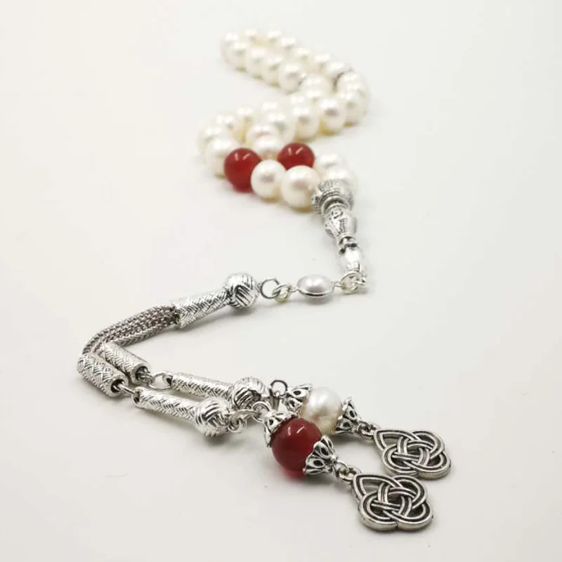 Четки оптом по низкой цене с жемчугом натуральная مسباح Женские Lulu пресной воды