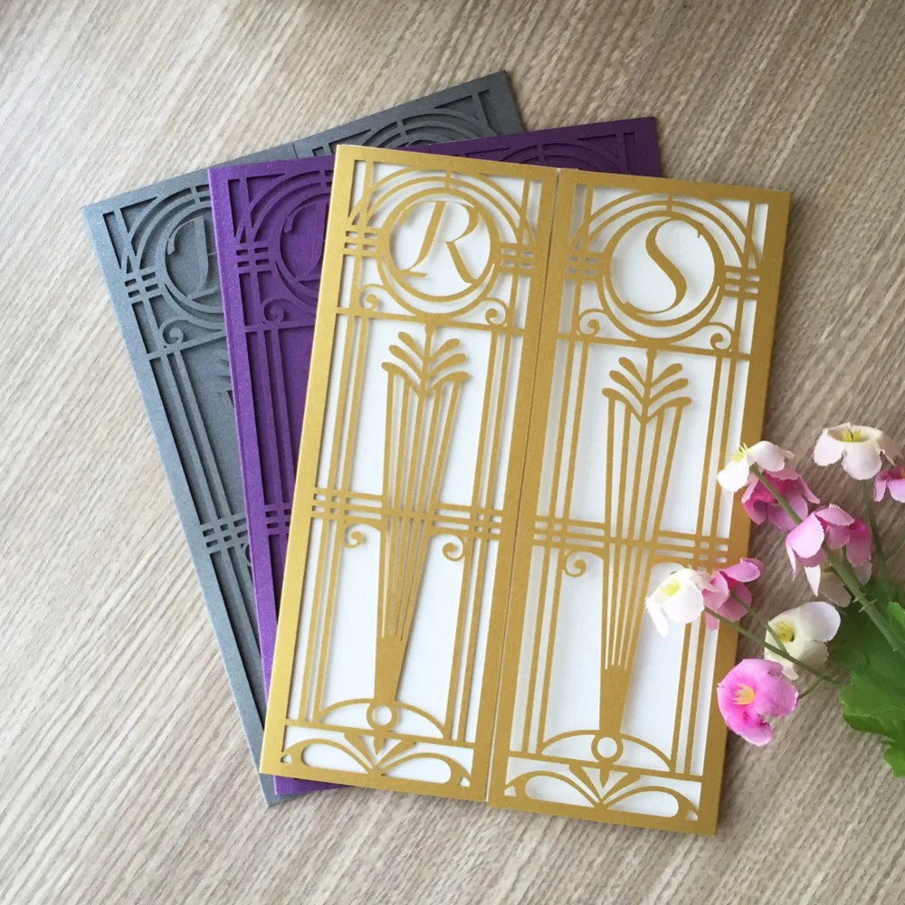 

100pcs Custom color words on greeting cards set Mini retro postcards European Classical style Cards & wedding Invitations card