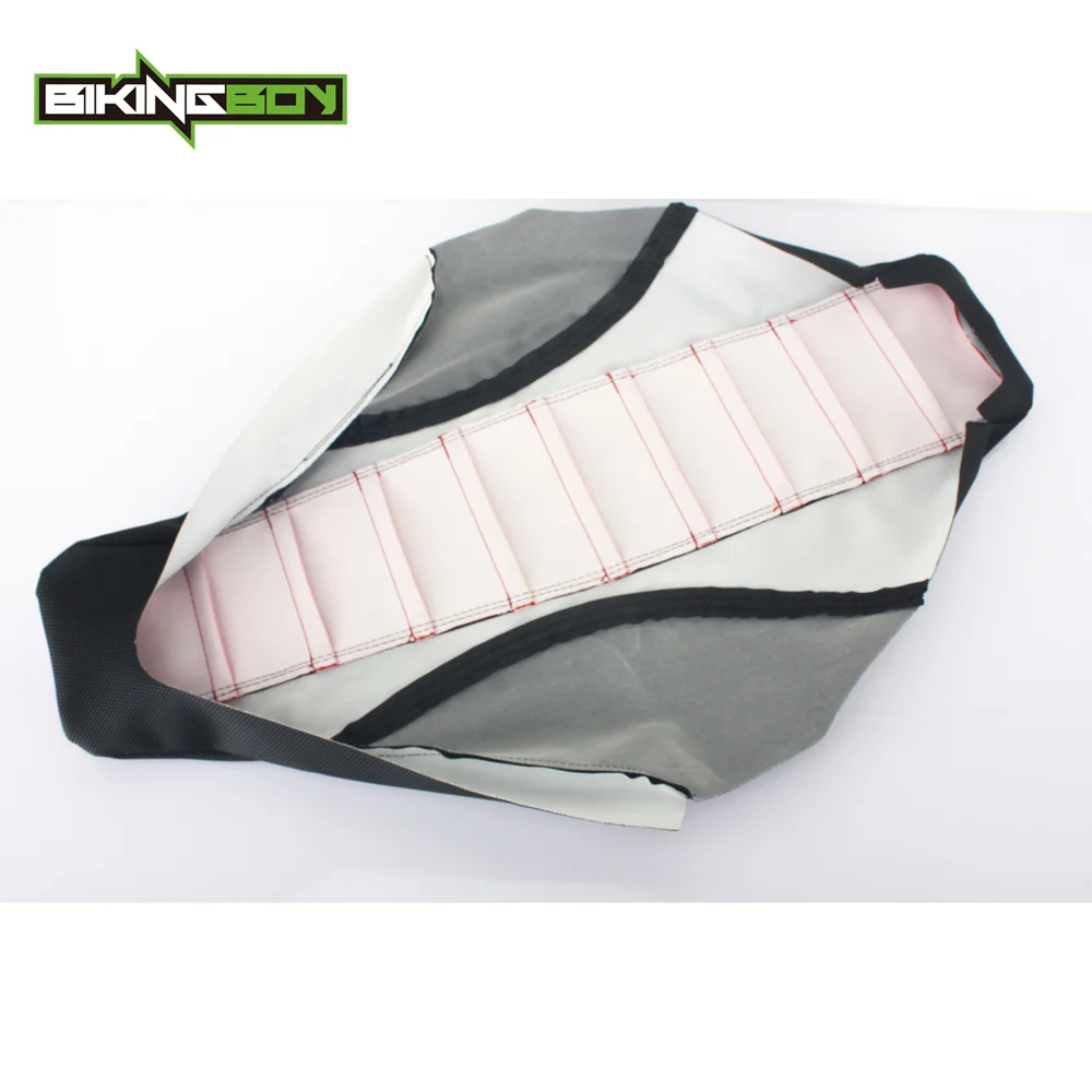 Ребристый Гриппер для мотокросса BIKINGBOY Red MX мягкий чехол Honda CRF 250R 450R CRF250R 2014 2017 CRF450R