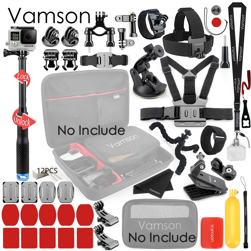 VS85A Vamson для Gopro Hero 7 6 5 4 черный для Gopro аксессуары для Xiaomi Yi 4K Lite для DJI OSMO Экшн-камера SJCAM Eken VS85 - Цвет: VS85A
