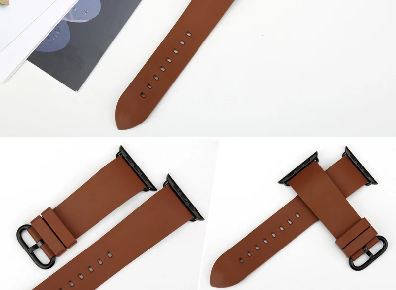 MAIKES Roes аксессуары для красных часов Apple Watch Band 44 мм 40 мм спортивный мягкий резиновый ремешок для часов для Apple Watch Band 42 мм 38 мм