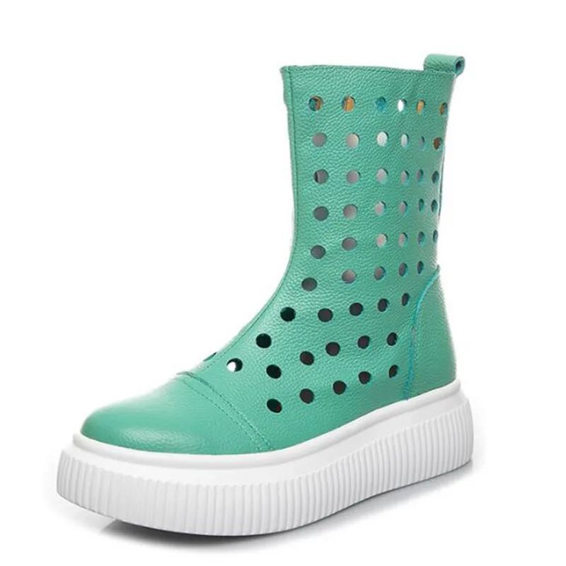 Женские ботинки из воловьей кожи ботинки-мартинсы на платформе сандалии обувь