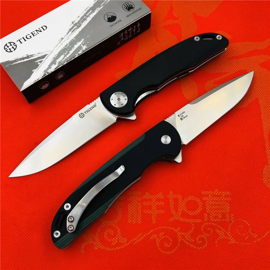TIGEND CF1010 тактический складной нож D2 лезвие G10+ стальная ручка шарикоподшипник Открытый Кемпинг Многоцелевой Охотничий EDC инструменты