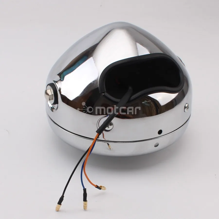 Передняя фара для мотоцикла Honda CB100 CB125S CL GN125 CG125 Cafe Racer хромированная в стиле ретро