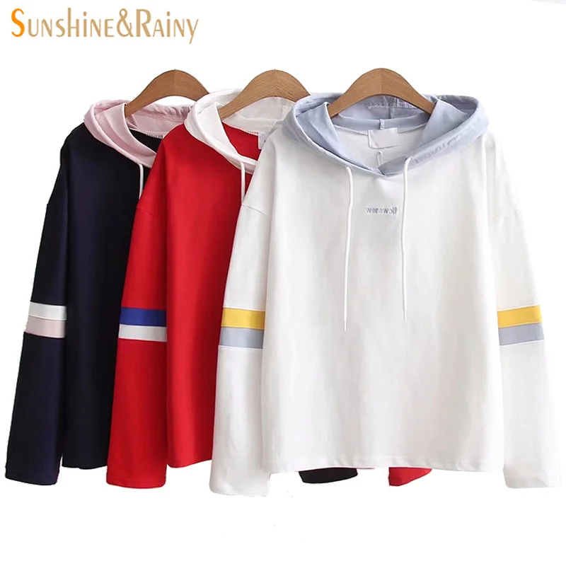 Новая японская Женская Стеганая толстовка с капюшоном Студенческая свежая