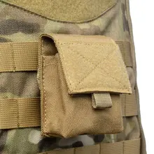Bolsa militar Molle de combate para Airsoft al aire libre, bolsa táctica de una sola pistola para revistas, funda para linterna, bolsas de camuflaje de caza