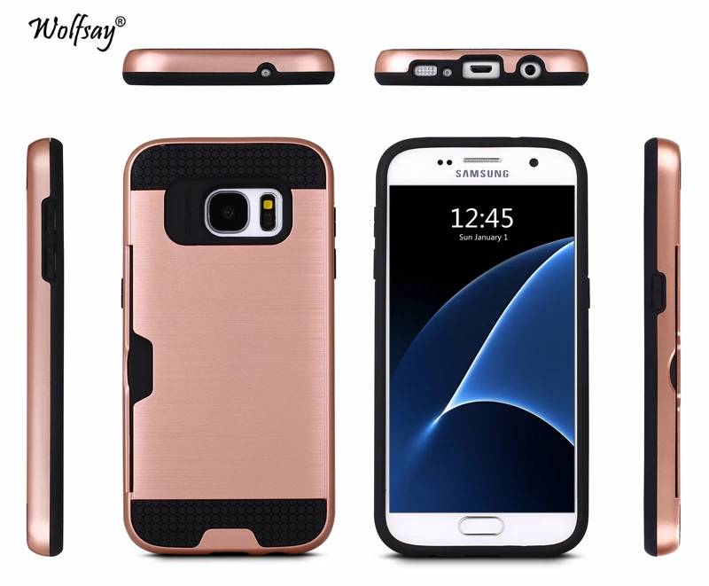 Чехол Wolfsay для Samsung Galaxy S7 1 шт. чехол карт матовый телефона | Мобильные телефоны и