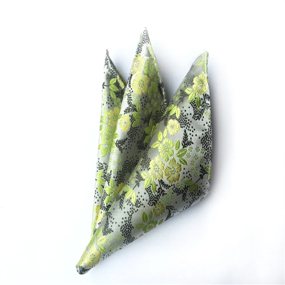 Мужской Карманный платок CityRaider с цветочным принтом модный Шелковый носовой из