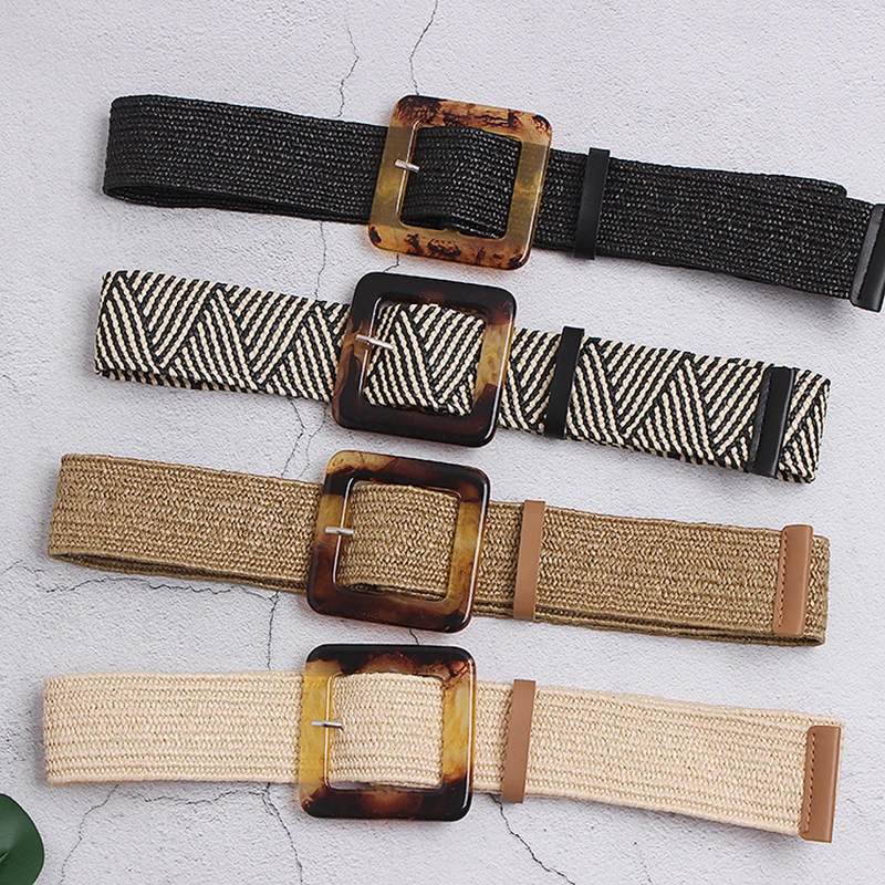 TWOTWINSTYLE Летний Тонкий ремень с высокой талией для женщин широкие ремни в полоску