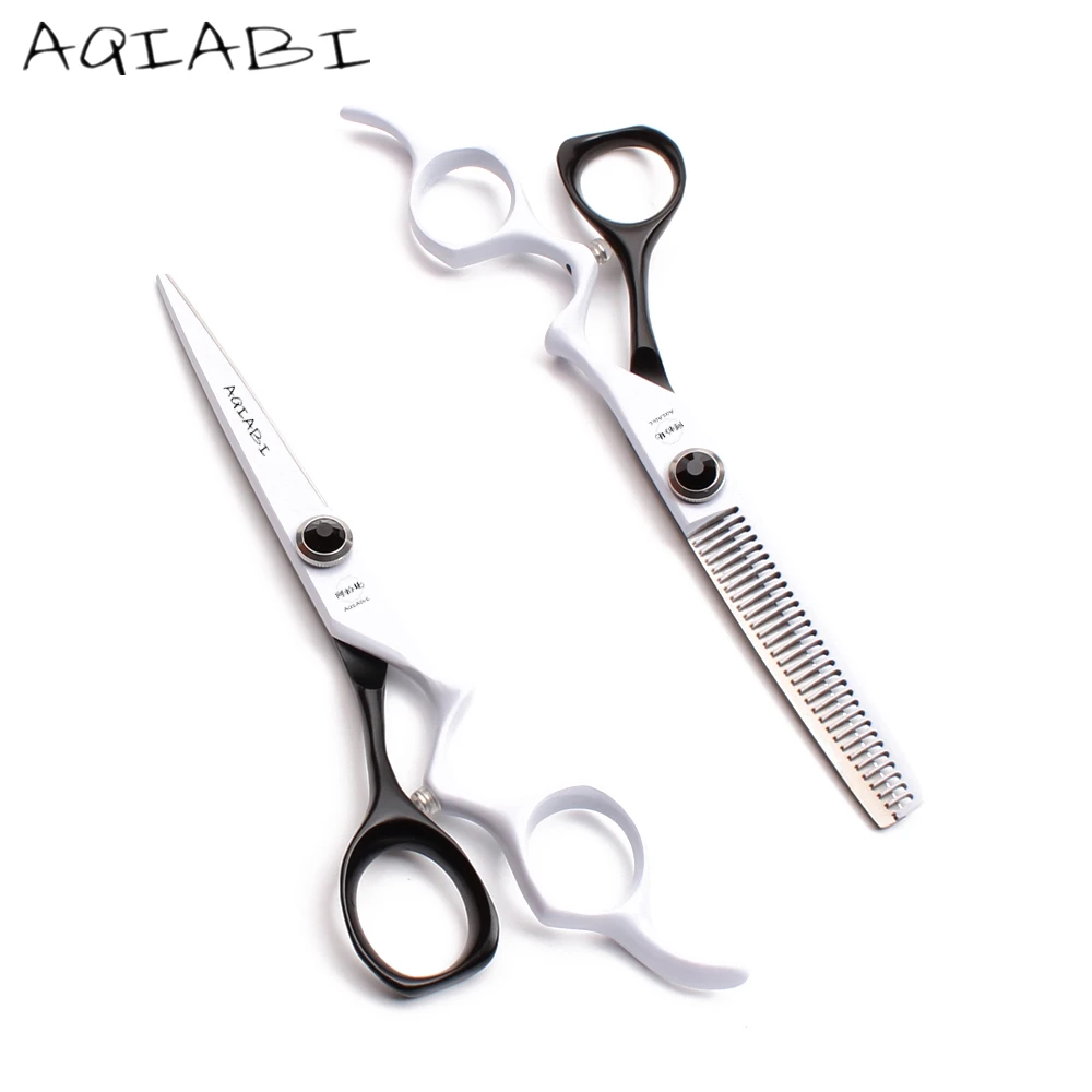 

A9016 6 "AQIABI JP сталь 440C парикмахерские ножницы для резки филировочные ножницы Ножницы для человеческих волос профессиональная прическа