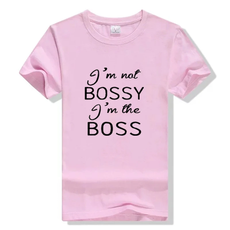 Женская футболка I'm Not Bossy The Boss графическая подарок Tumblr Забавные Рубашки для