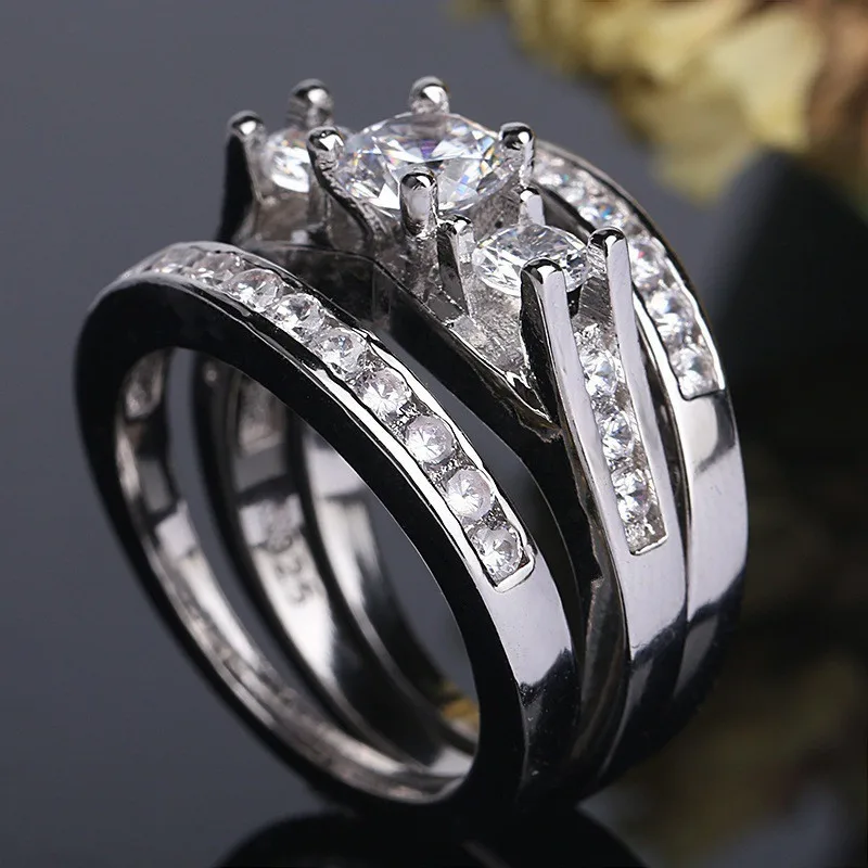 Готика перстень женские кольца ring набор колец кольцо с камнем парные кольца печатка мужская кольцо керамика обручальные кольца панк кольцо кольца кольцо женское перстень мужское кольца женские мужские кольца - Цвет основного камня: 8