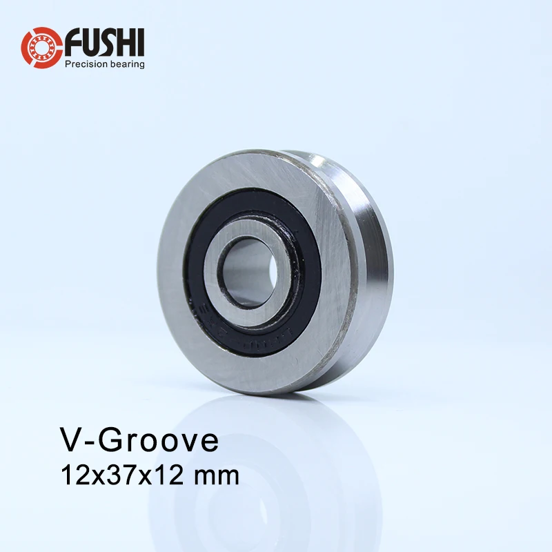 V123712(4 шт.) V паз запаянный шар подшипник 12*37*12 мм Приводной ремённой шкив подшипники V4/1 направляющая дорожка Rlooer подшипник