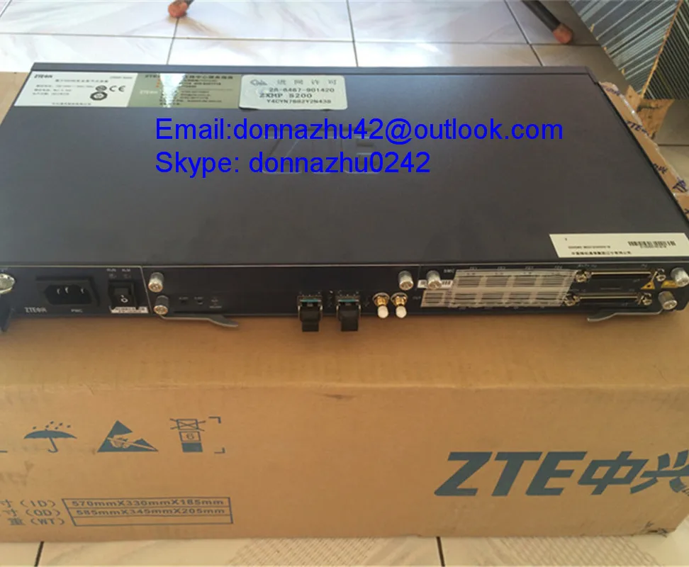 Оригинальное оборудование для оптической передачи ZTE ZXMP S200 AC 4 порта 21E1 155 м 75 Ом| |