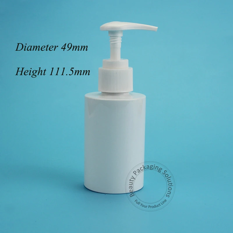 20pcs/Lot Promotion Plastic 120ml PET Lotion Bottle Cosmetic 4OZ White Lid Container Refillable Protable Case Travel Packaging | Красота и