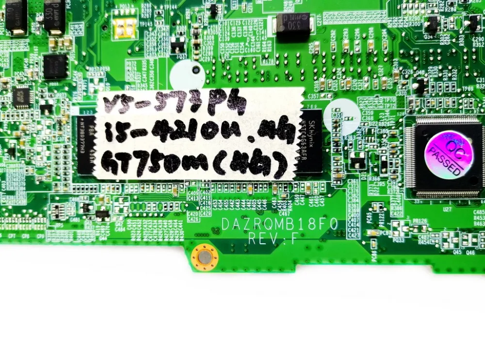 Оригинальный Для ACER V5 573G Материнская плата ноутбука 573PG I5 4210U 4 Гб GT750M DAZRQMB18F0