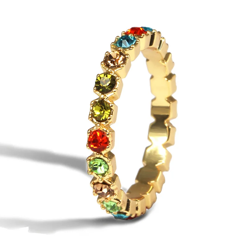 

2021 Cz Rhinestone Rings For Women Elegance Zircon Rings Wholesale Jewelry Accessories Fashion Wedding Gift