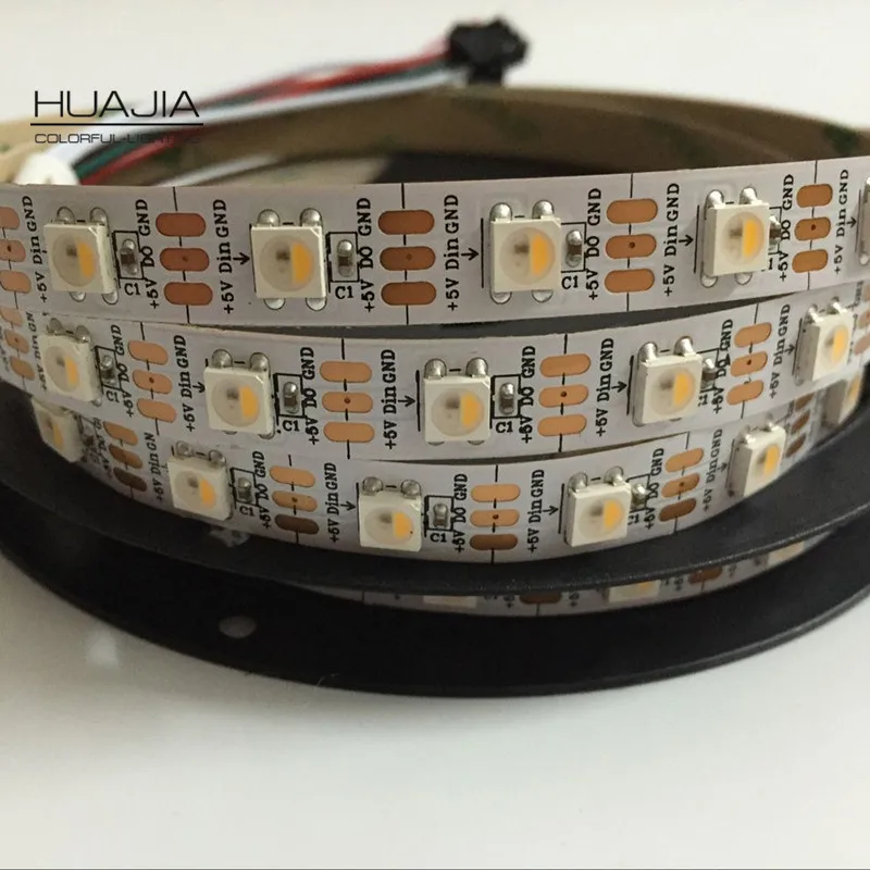 1 м 5 SK6812 (аналогичный WS2812B) RGBW 60Led полоса RGB (Природа/теплый/белый) 5050 SMD