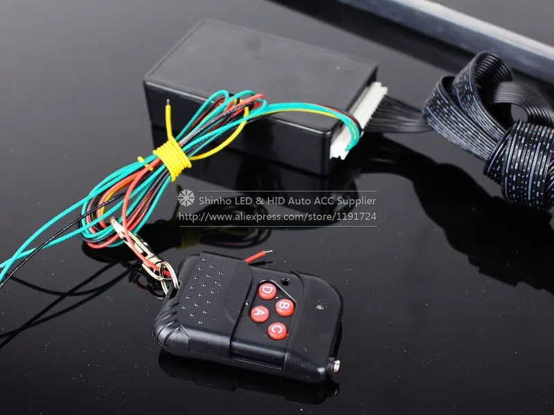 56 см 7 цвет RGB 147 режимы Strobe Light Сканер Газа Беспроводной дистанционного Управление супер яркий 12В 5050 48 Светодиодный Knight Rider Предупреждение светильник