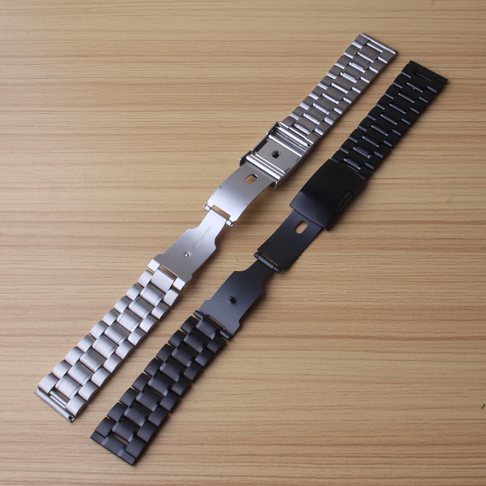 Ремешок для часов из нержавеющей стали 18/20/22/24 мм|steel watchband|stainless steel watchbandwatch accessories |