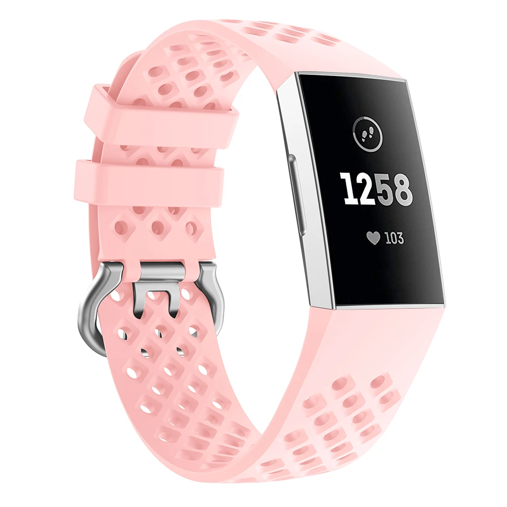 Силиконовый ремешок для Fitbit Charge 3 ремешок для часов браслет для Fitbit Charge 3 ремешок для часов резиновый спортивный браслет