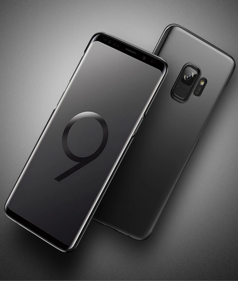 Тонкие Матовые чехлы для samsung A750 A6 A8 плюс J4 J6 J8 Galaxy Note9 S9 S8 плюс Note8 крышка из твердого поликарбоната полный Чехол-сумочка для телефона