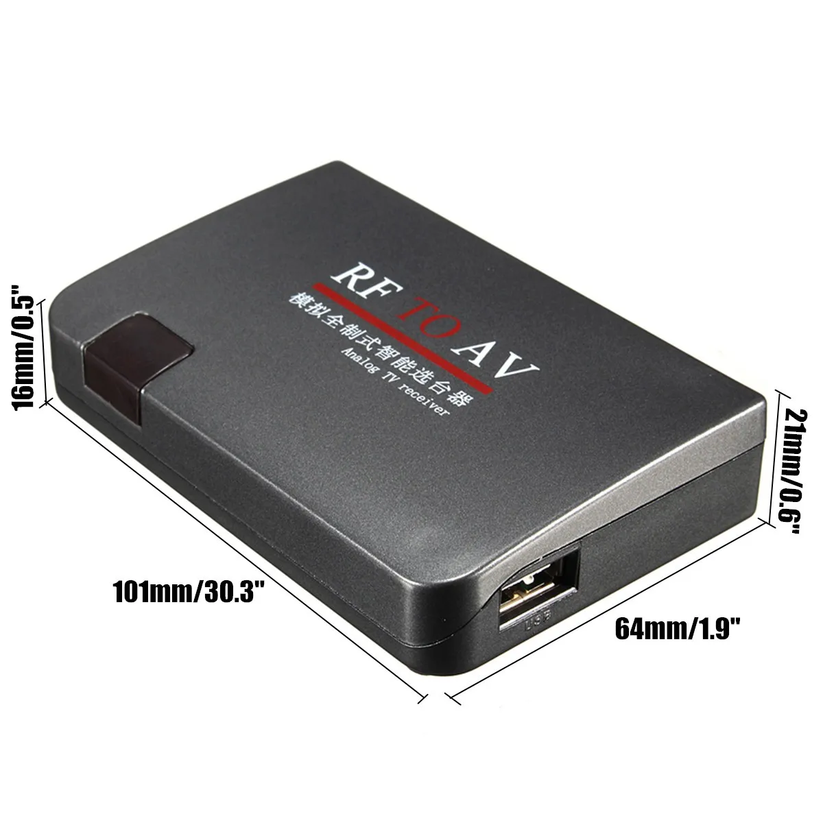 Радиочастотный в av ресивер аналоговый кабель RF AV ТВ конвертер USB с пультом