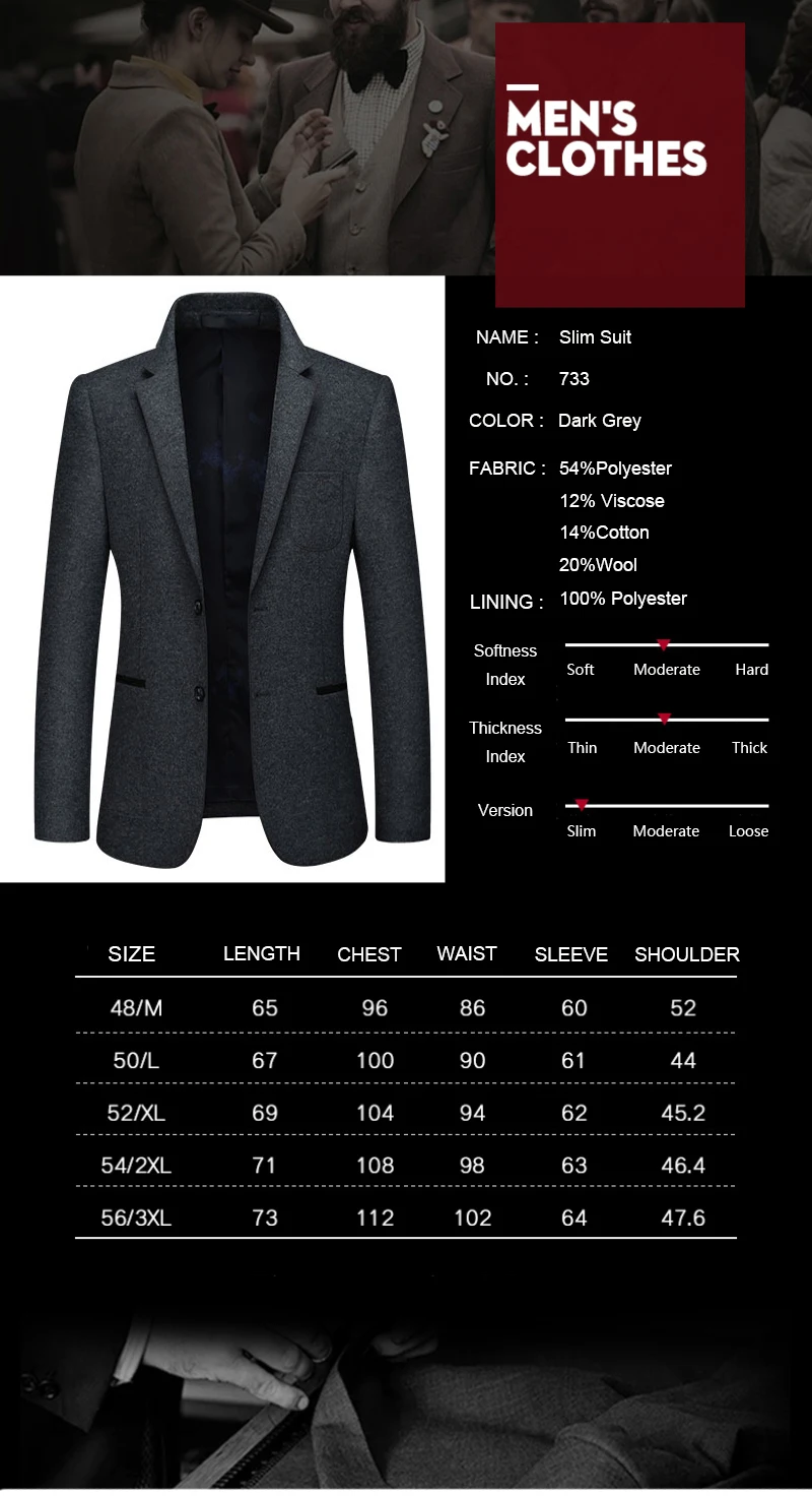 N& B Для мужчин классический пиджак Slim Fit шерстяной Блейзер на свадьбу, костюм «Человек Куртка зимний классический американский Блейзер бархат SR11
