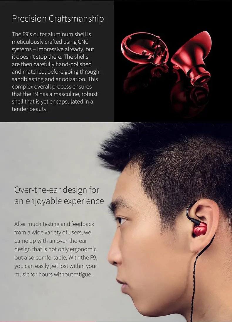 FiiO F9 Pro+ BTR3 Bluetooth наушники AMP Triple Pilote Hybride In-Ear мониторы наушники 1 synamic 2 сбалансированные арматурные драйверы