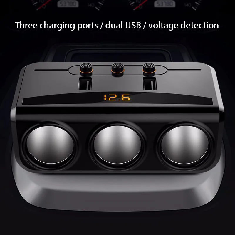 Универсальное устройство для автомобиля с двумя портами USB разветвитель