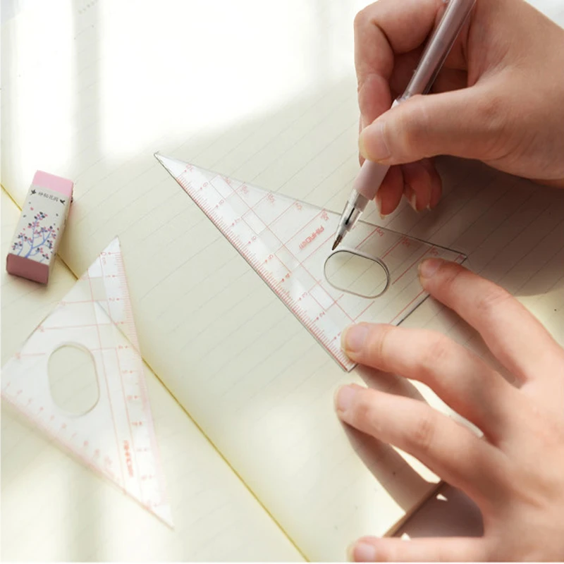 2017 новая линейка механический карандаш транспортир геометрические линейки