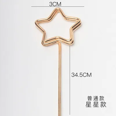 star clip Новые поступления металлическая для бумаги карты клип для флориста, цветок украшение букетов клип - Цвет: star clip