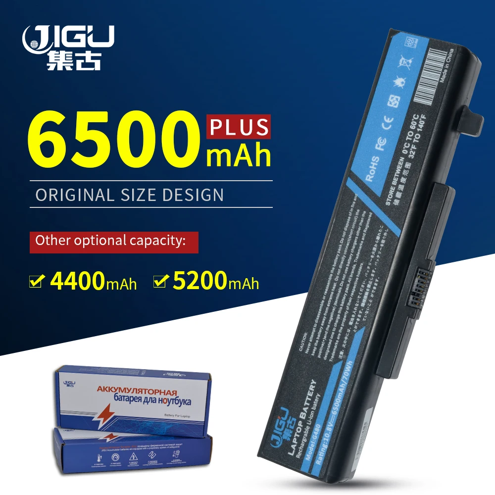 JIGU 6 ячеек L11L6Y01 L11S6Y01 Аккумулятор для ноутбука LENOVO Y480 Y480A Y480P Y580 G580AM G480 Z380AM G580 V480