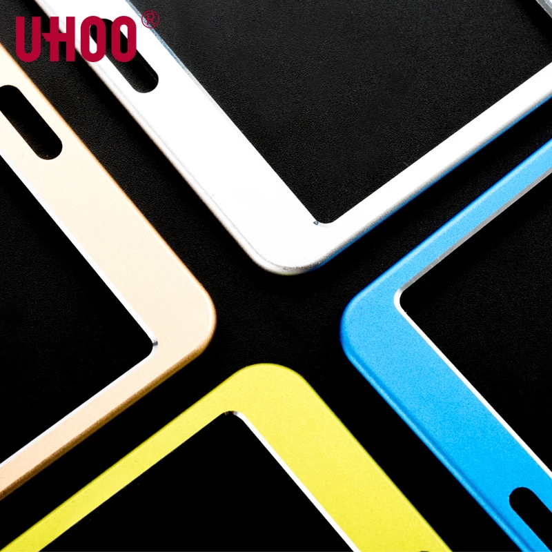 UHOO 6041 качественный алюминиевый сплав держатель для карт визиток золотистого и