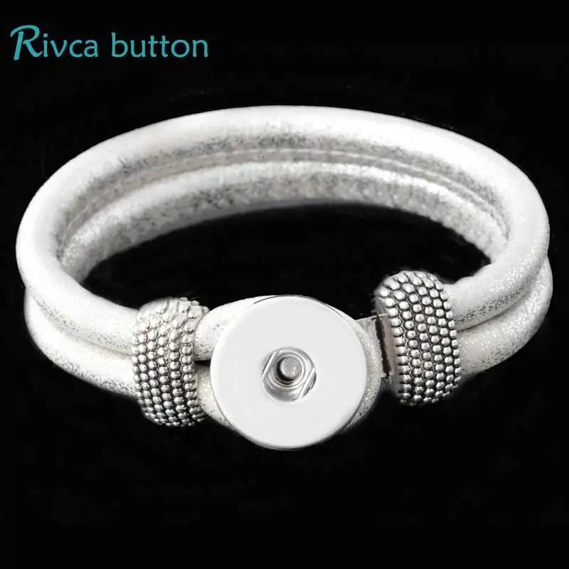 P00889 новейший браслет с кнопками и браслеты из искусственной кожи очаровательный