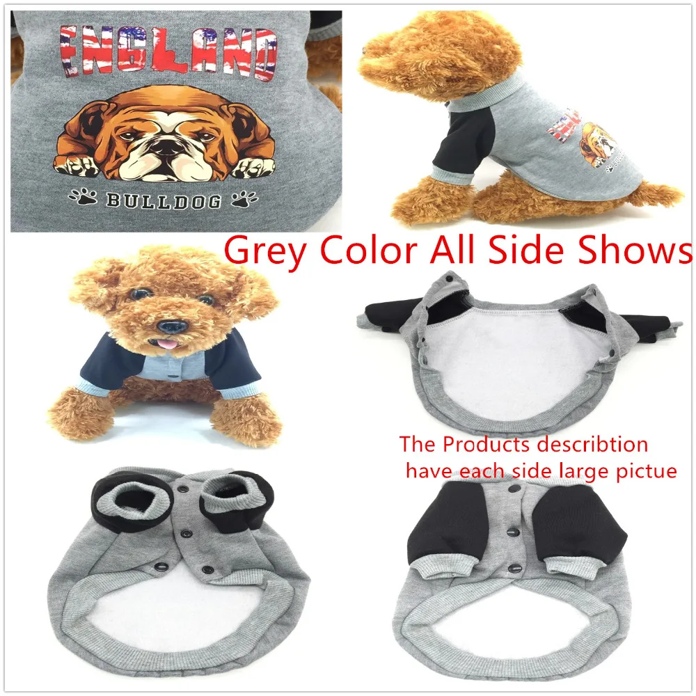 Ультразвуковая одежда для домашних животных бульдог пальто куртка Тедди