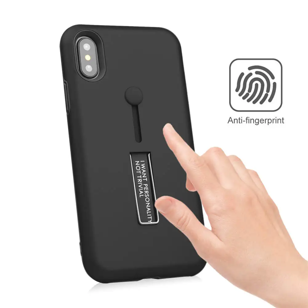 For iphone 5S 6/7/8 PLUS X Fashion Soft silicon Ring Phone Case x Hide Stand Holder Cover 6s case |