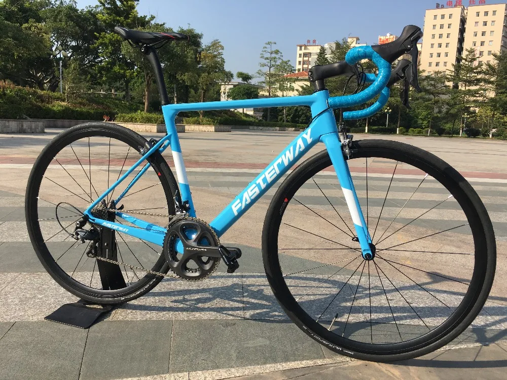 700C карбоновый дорожный велосипед 22 скорости 105 5800 Groupset TAIWAN брендовая легкая blue sky FASTERWAY классический D тормоз 49/52/54/56/58