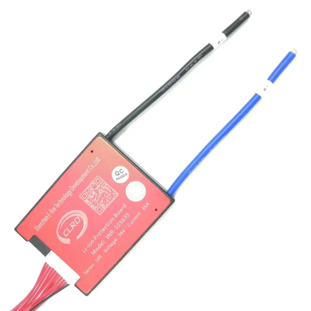 10S 36V 15A 25A 35A 45A 60A BMS система управления батареей PCM PCB для 18650 комплект литий-ионный батарей с балансом