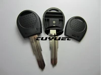 transponder key shell blanks with chip slot for chevrolet lova new sail uncut car keycase right blade