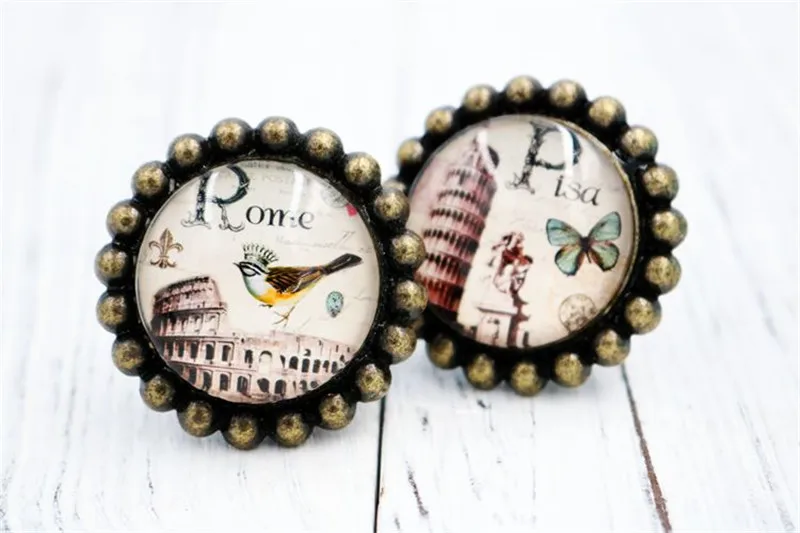 Хрустальная ручка с одним отверстием в американском стиле ретро для выдвижного