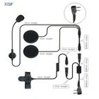 F полушлем гарнитура 2 Pin PTT мотоциклетные наушники для Icom IC-F21IC-F26 Maxon Yaesu Vertex Любительское радио двухстороннее радио