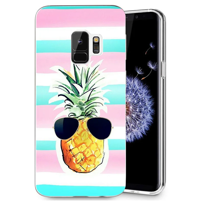 Для Samsung Galaxy S3 S9 S9Plus S8 Plus S7 edge Note 8 ТПУ силиконовый чехол с рисунком ананаса и