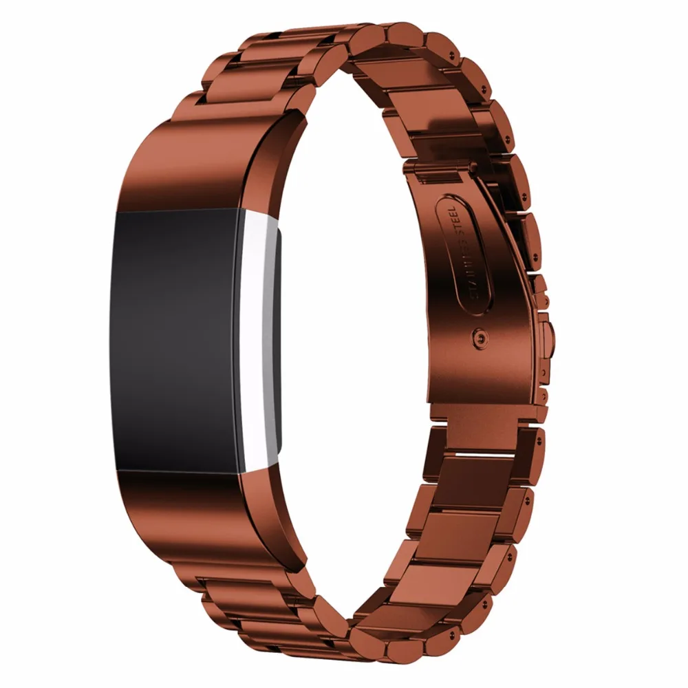 Высокая нержавеющая сталь браслет для браслета Fitbit Charge 2 ремешок металлический