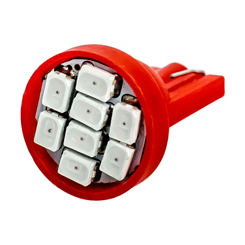 10 шт. T10 194 2825 W5W 8 led 3020 smd габаритный автомобильный фонарь для чтения купольная